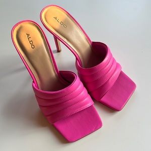 Aldo Pink Mule 4.5 inches
